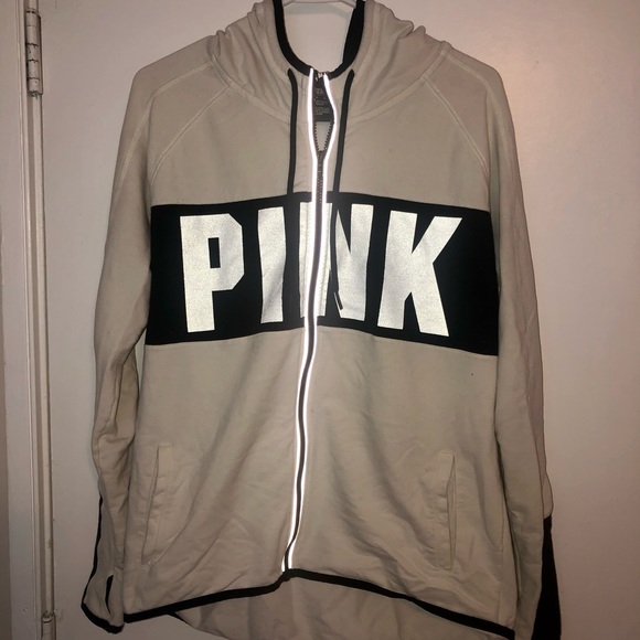 Victoria Secret Pink Zip up Hoody Sz M - Picture 1 of 3